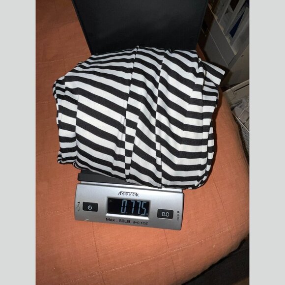 NWTChico's Black & White Striped Sleeveless V-Neck Maxi Dress Women’s Size 1X - Picture 6 of 9